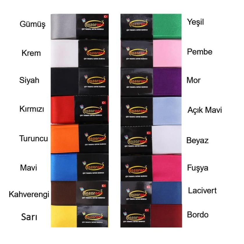 Saten Kurdele 4 cm