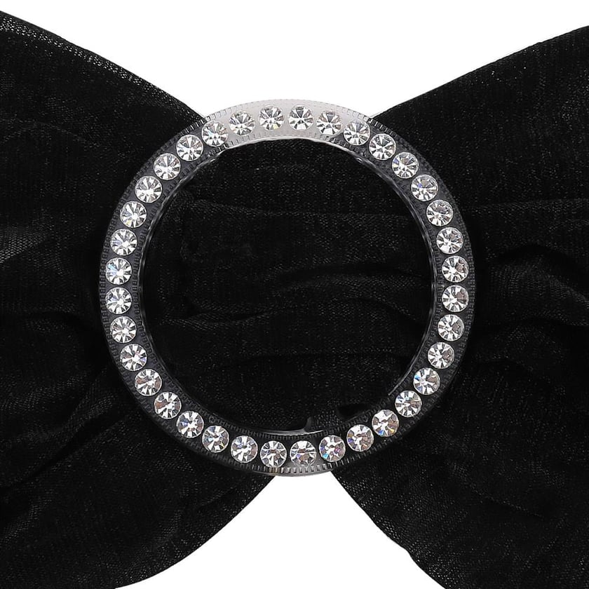 Swarovski Taşlı Şeffaf Yuvarlak Kemer Tokası