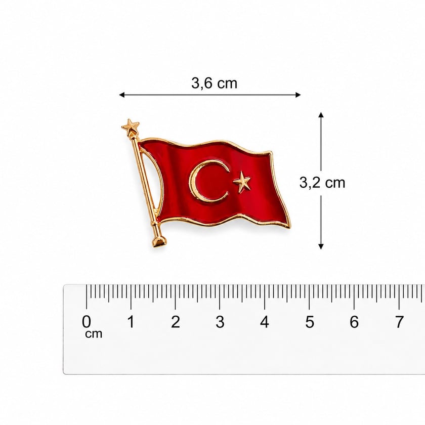 Türk Bayrağı Broş