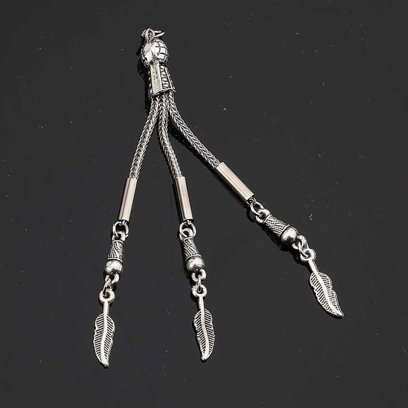 Üçlü Tilki Kuyruğu Metal Püskül