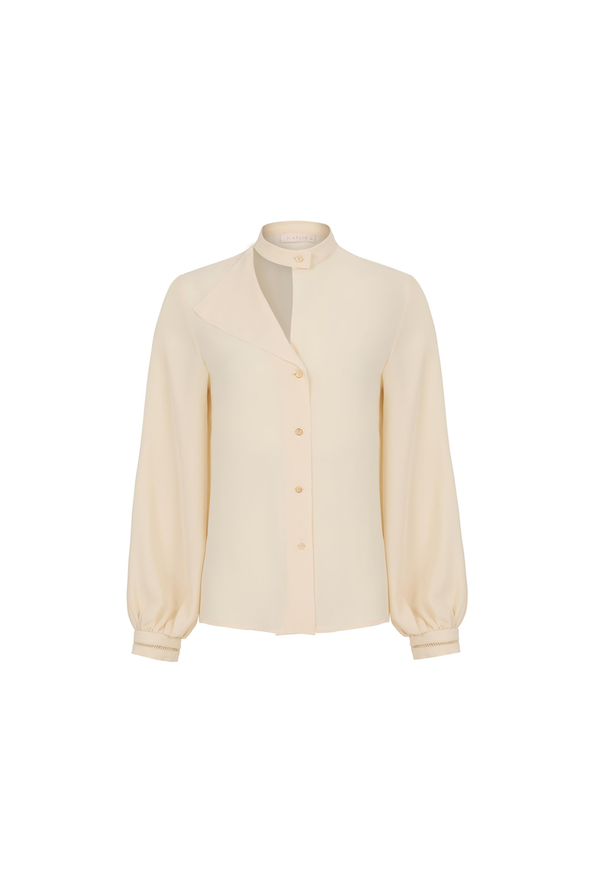 Cut Out Detaylı Bluz Krem