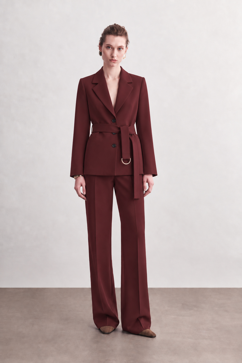 Kemer Detaylı Blazer Ceket