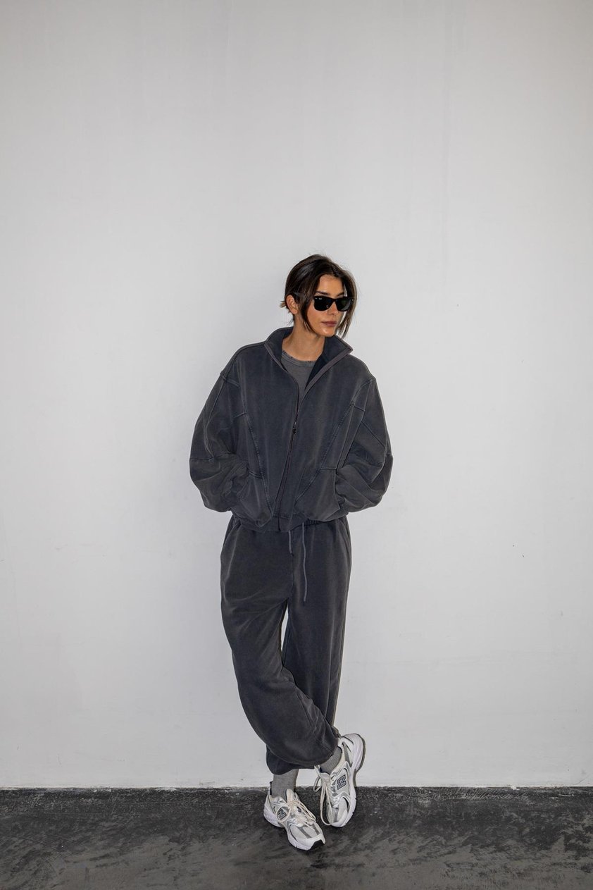 Fermuarlı Sweatshirt Takım