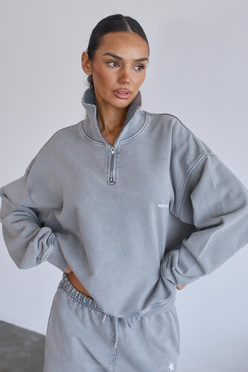 Fermuarlı Sweatshirt