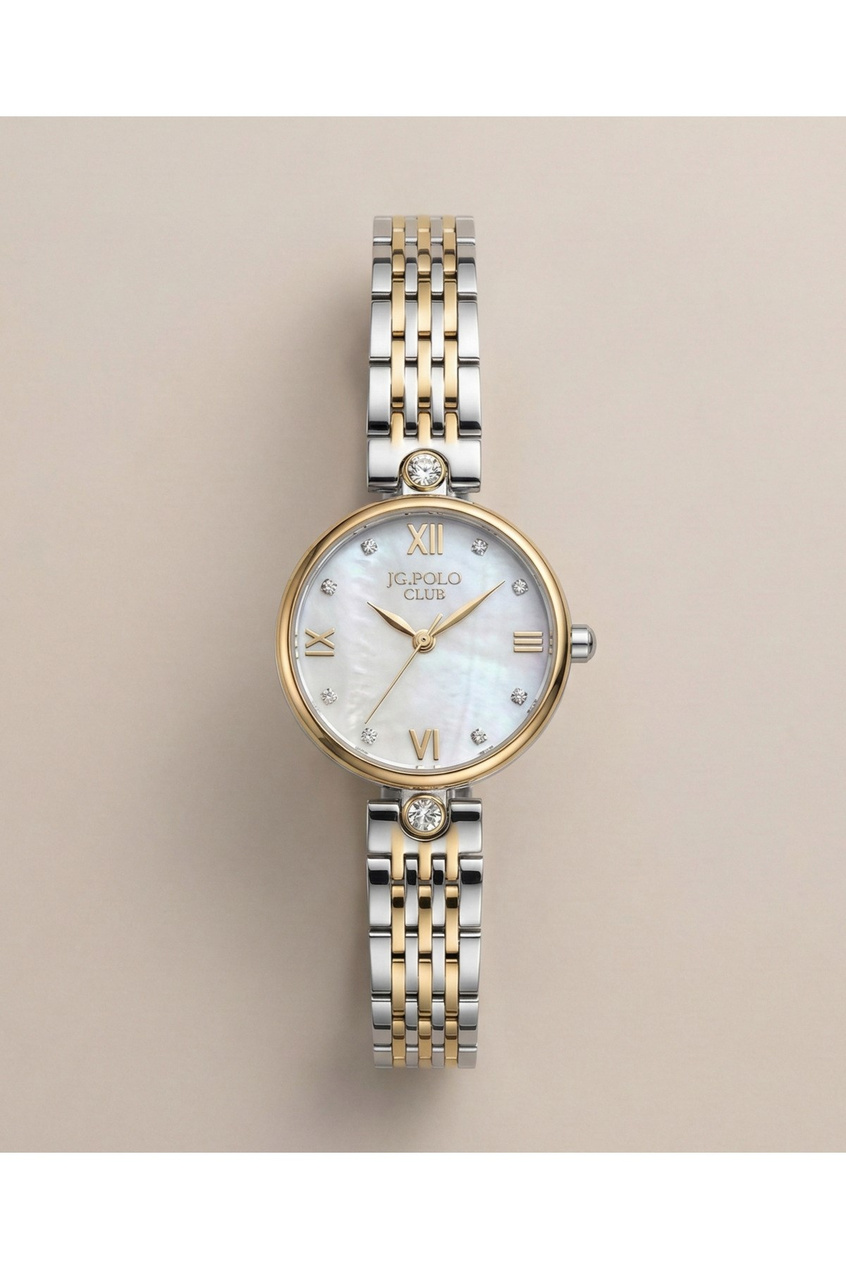 J.G. Polo Club Kadın Kol Saati Kadran Çift Renk Çelik Quartz Mineral Cam 5 ATM 26 mm