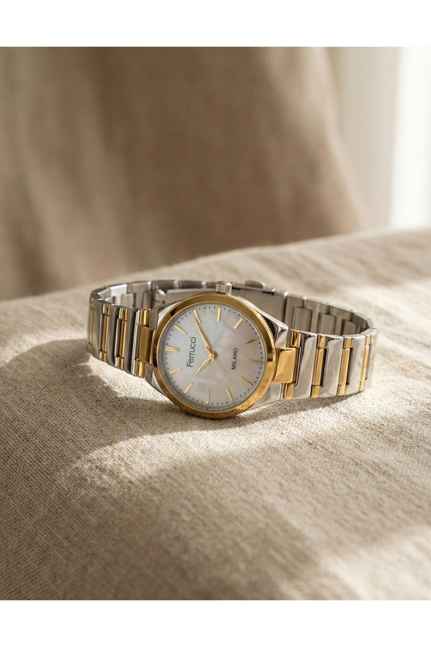 Milano Kadın Kol Saati Çift Renk Çelik Kadran 26-30 mm Quartz