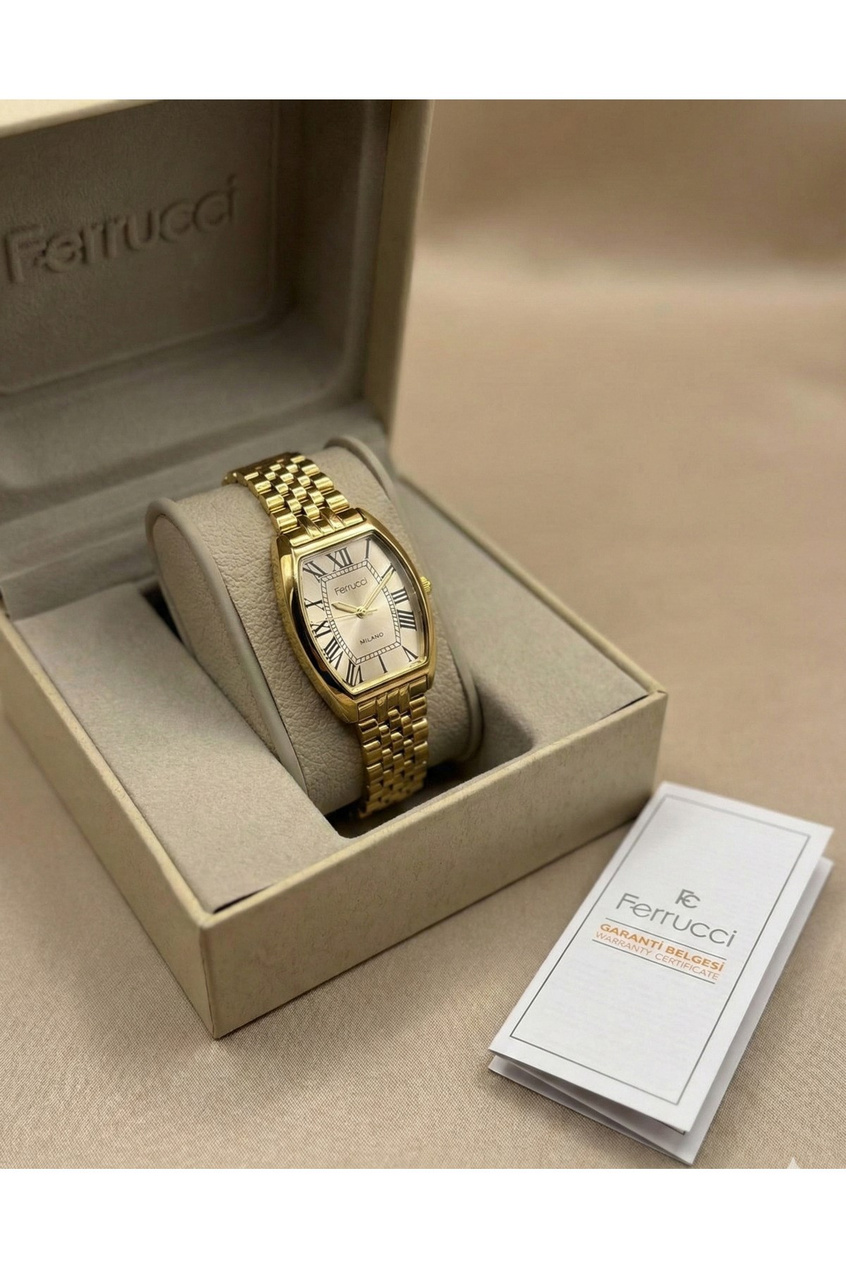 Milano Kadın Kol Saati Gold Çelik Oval Kasa Quartz 26-30 mm