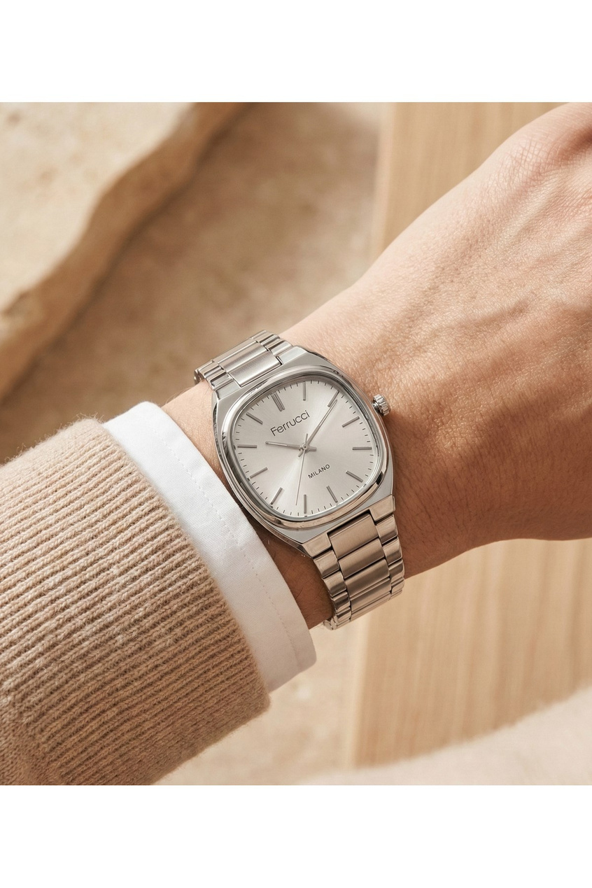 Milano Unisex Kol Saati Çelik Kordon Quartz Mineral Cam 3 ATM Silver 32-34 mm