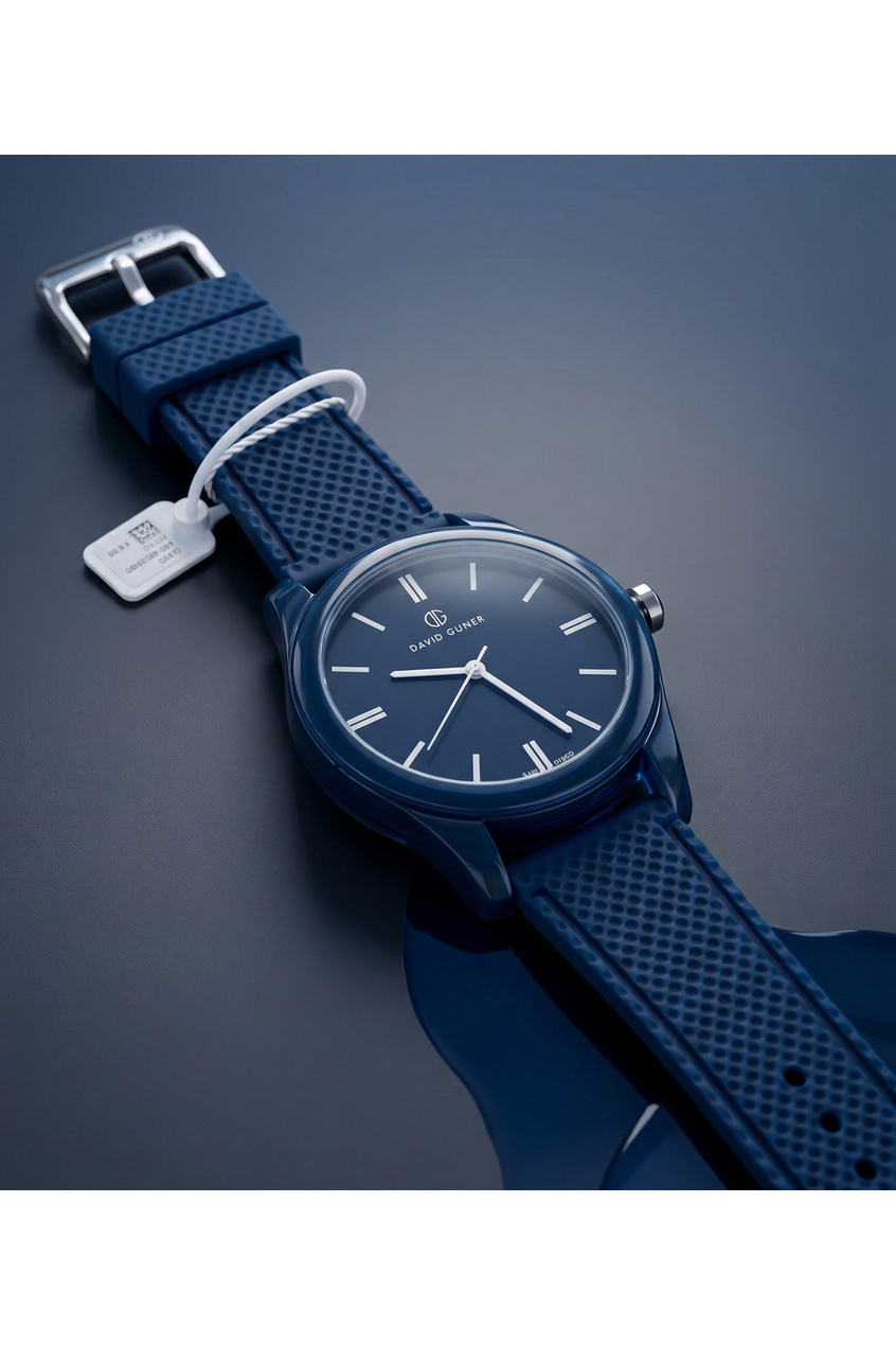 San Diego 39mm Unisex Lacivert Silikon Kordon Saat – Modern Genç Teenage Stil Spor Kol Saati
