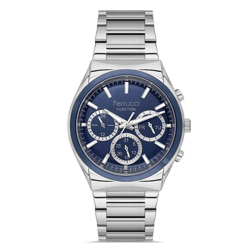 Ferrucci, FER.03517M.02, Erkek Saat, Ferrucci FER.03517M.02 Çelik Kordon Erkek Kol Saati