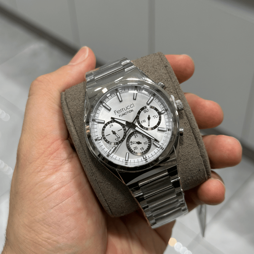 Ferrucci, FER.03517M.03, Erkek Saat, Ferrucci FER.03517M.03 Çelik Kordon Erkek Kol Saati