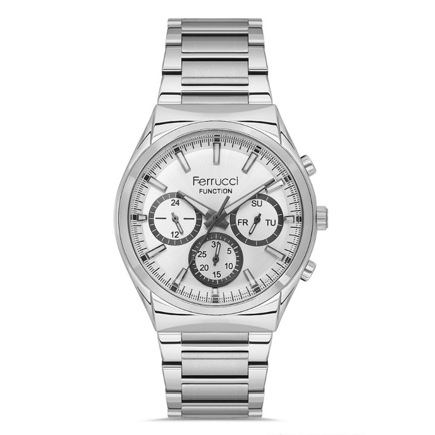 Ferrucci, FER.03517M.03, Erkek Saat, Ferrucci FER.03517M.03 Çelik Kordon Erkek Kol Saati