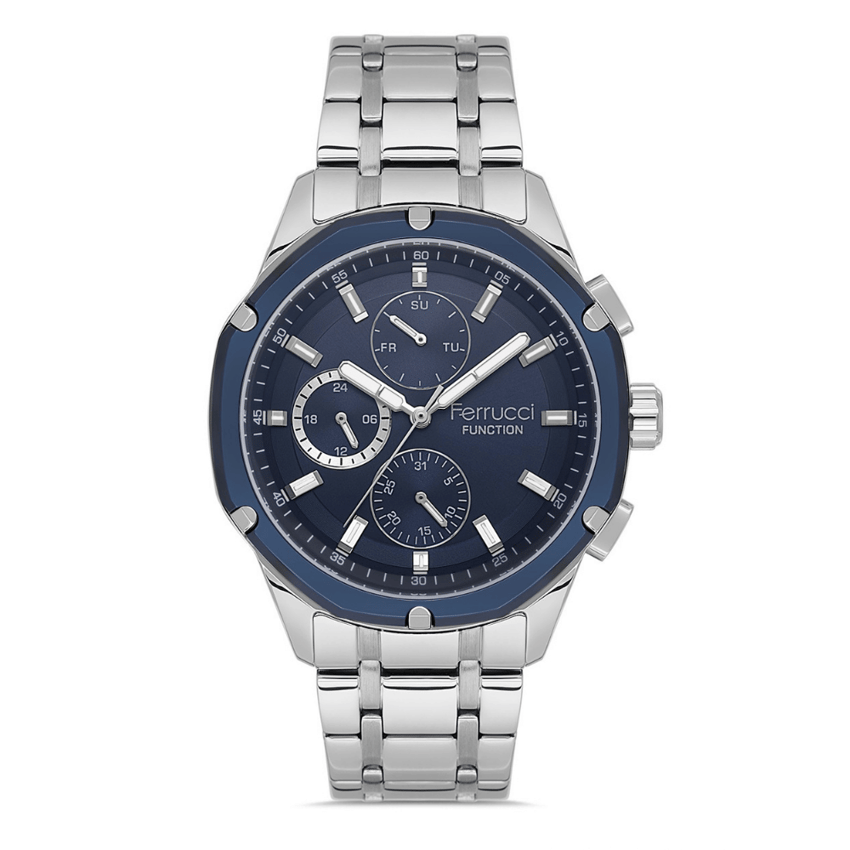 Ferrucci, FER.03569M.03, Erkek Saat, Ferrucci FER.03569M.03 Çelik Kordon Erkek Kol Saati