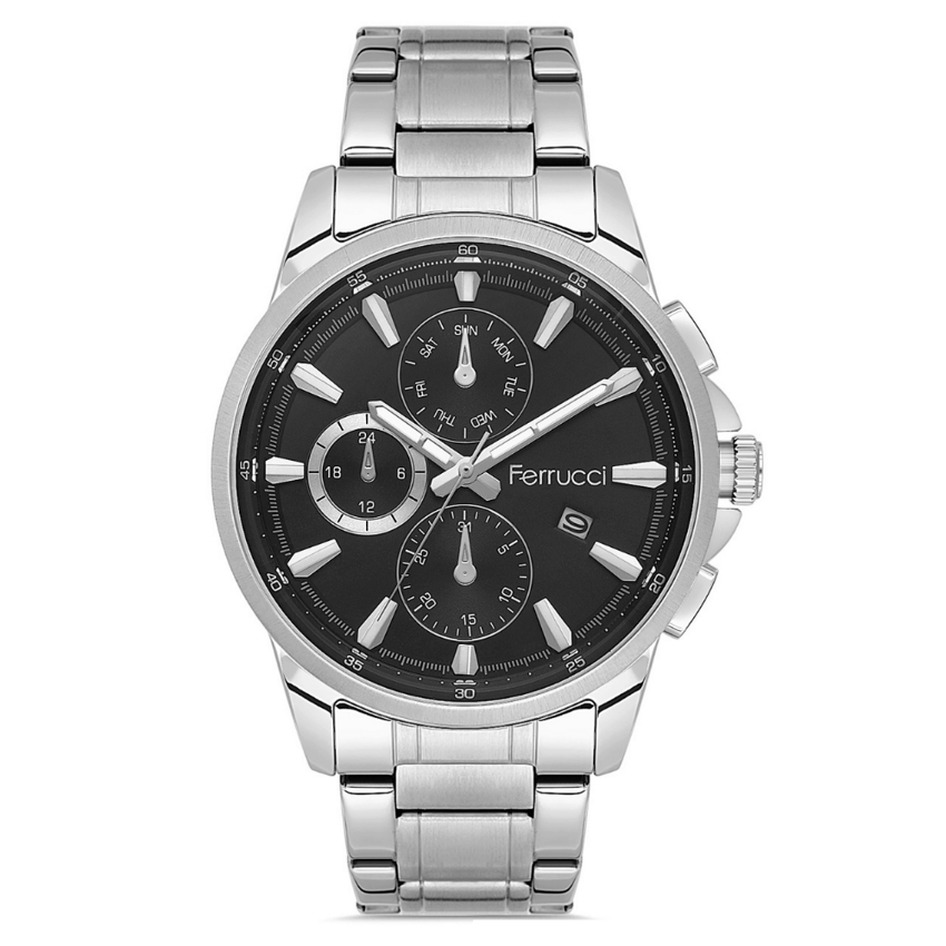 Ferrucci, FER.03596M.01, Erkek Saat, Ferrucci FER.03596M.01 Çelik Kordon Erkek Kol Saati
