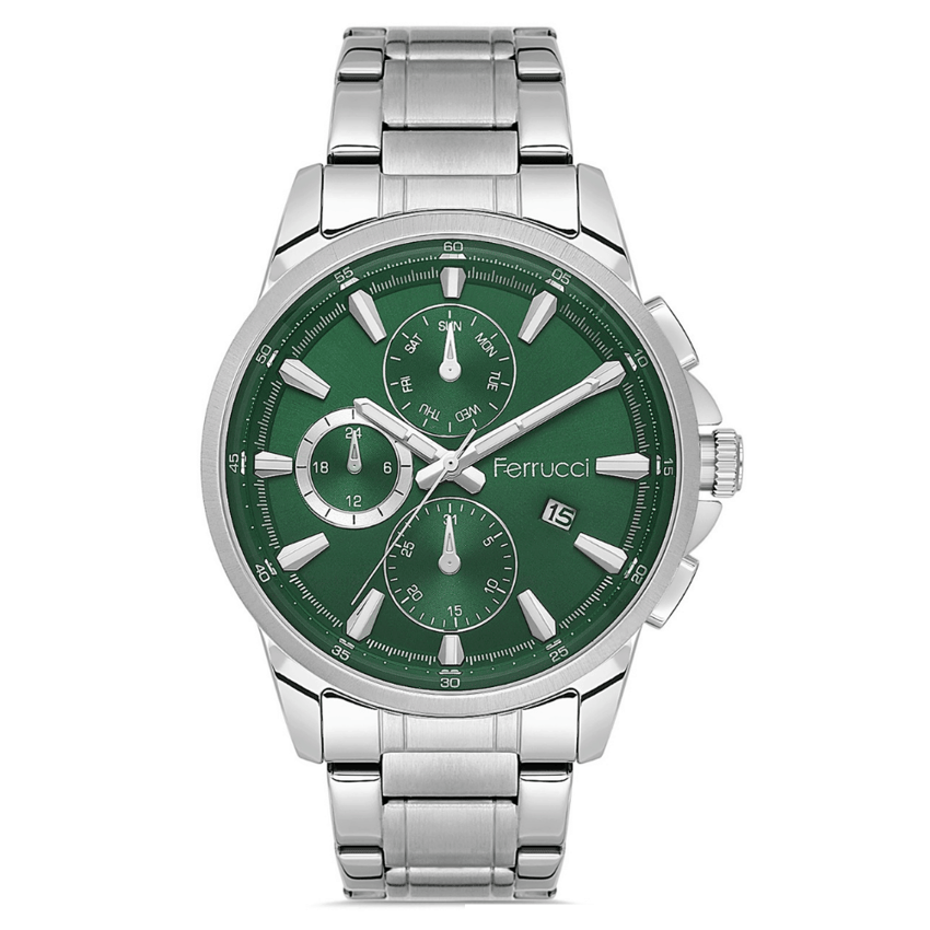 Ferrucci, FER.03596M.05, Erkek Saat, Ferrucci FER.03596M.05 Çelik Kordon Erkek Kol Saati