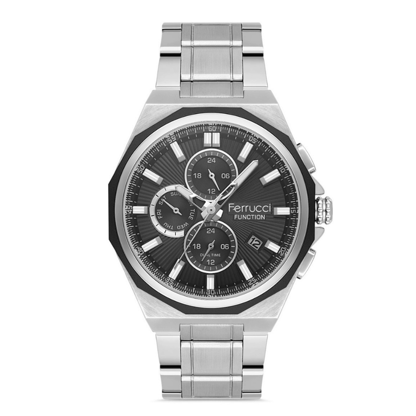 Ferrucci, FER.03600M.01, Erkek Saat, Ferrucci FER.03600M.01 Çelik Kordon Erkek Kol Saati