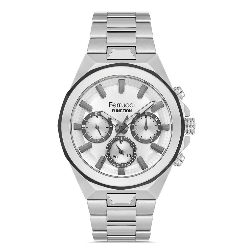 Ferrucci, FER.03647M.04, Erkek Saat, Ferrucci FER.03647M.04 Çelik Kordon Erkek Kol Saati
