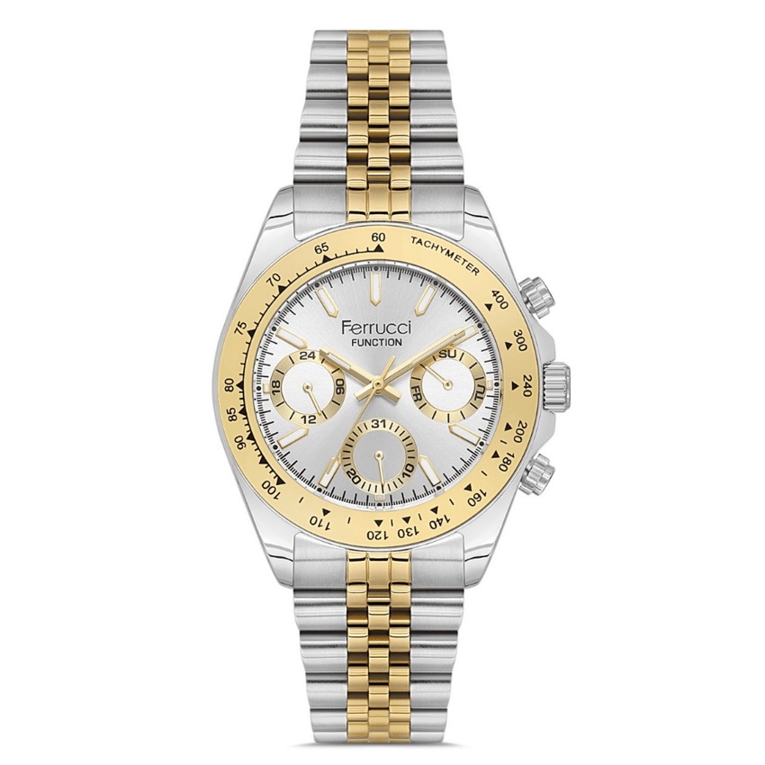 Ferrucci, FER.03648M.06, Erkek Saat, Ferrucci FER.03648M.06 Çelik Kordon Erkek Kol Saati