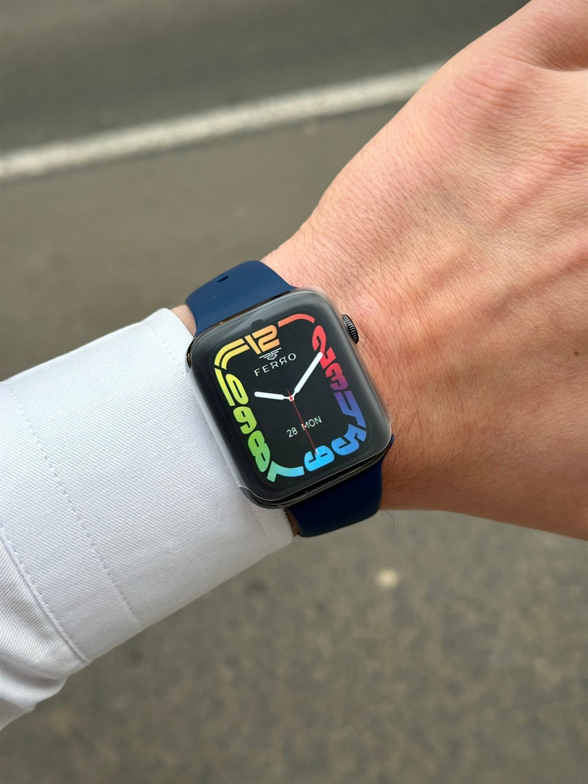 Ferro FSW1108+-AL Black-Blue Akıllı Kol Saati Ferro FSW1108+-AL