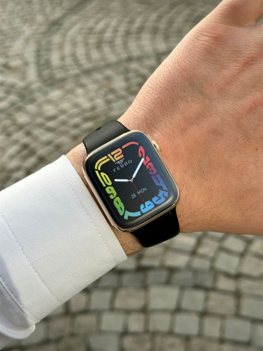 Ferro FSW1108+-CS Black-Rose Akıllı Kol Saati Ferro FSW1108+-CS