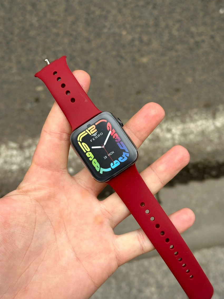 Ferro FSW1108+-GK Black-Red Akıllı Kol Saati Ferro FSW1108+-GK