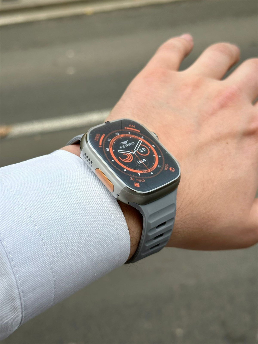 Ferro FSW1112-GG Ultra Grey-Black Akıllı Kol Saati Ferro FSW1112-GG