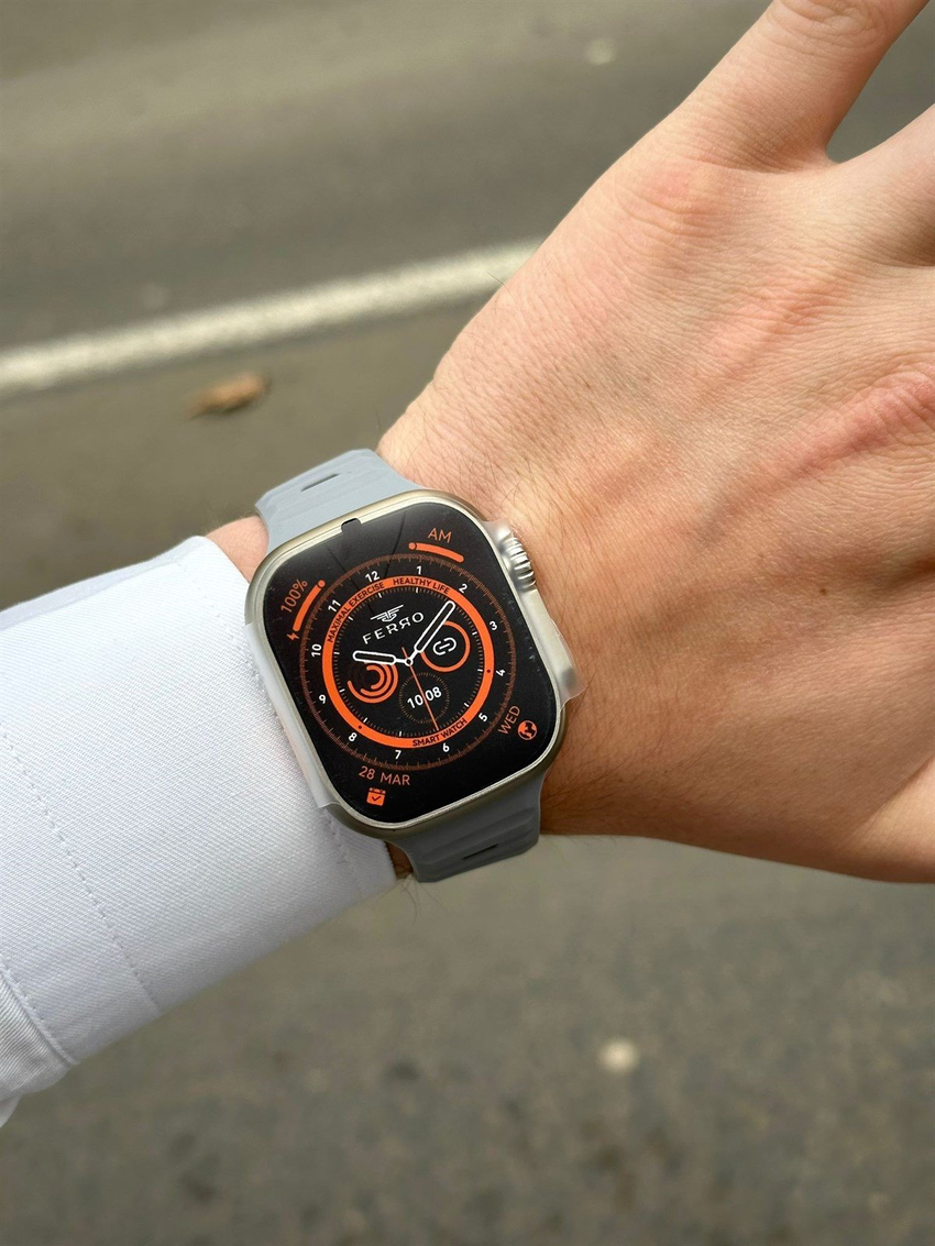 Ferro FSW1112-GG Ultra Grey-Black Akıllı Kol Saati Ferro FSW1112-GG