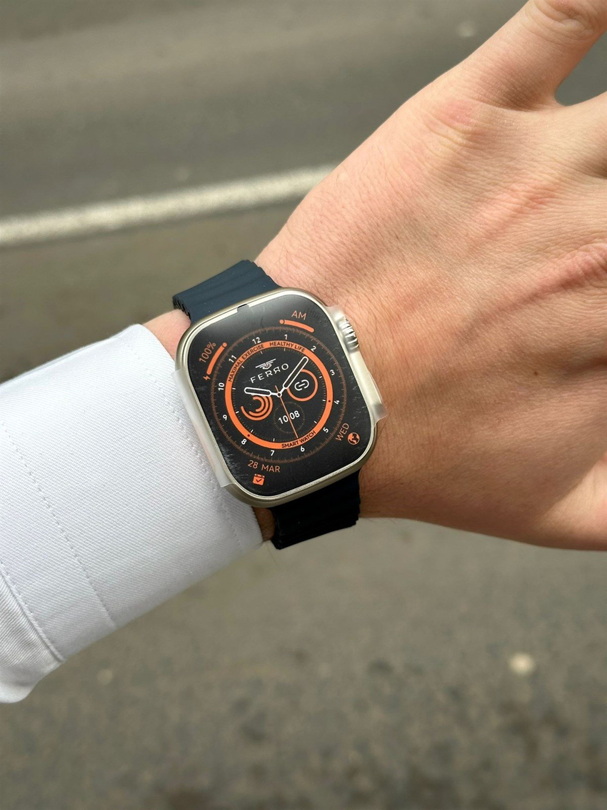 Ferro FSW1112-GL Ultra Grey-Black Akıllı Kol Saati Ferro FSW1112-GL