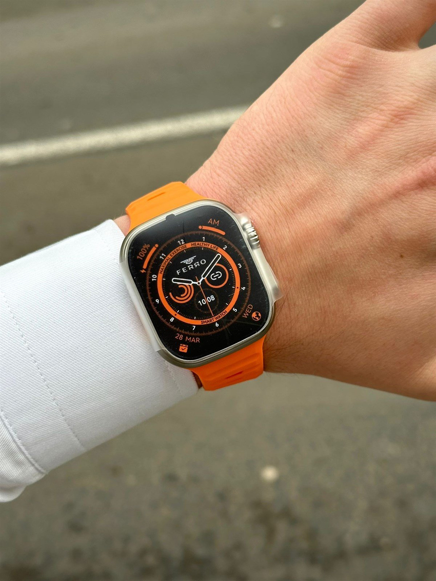 Ferro FSW1112-GT Ultra Grey-Orange Akıllı Kol Saati Ferro FSW1112-GT