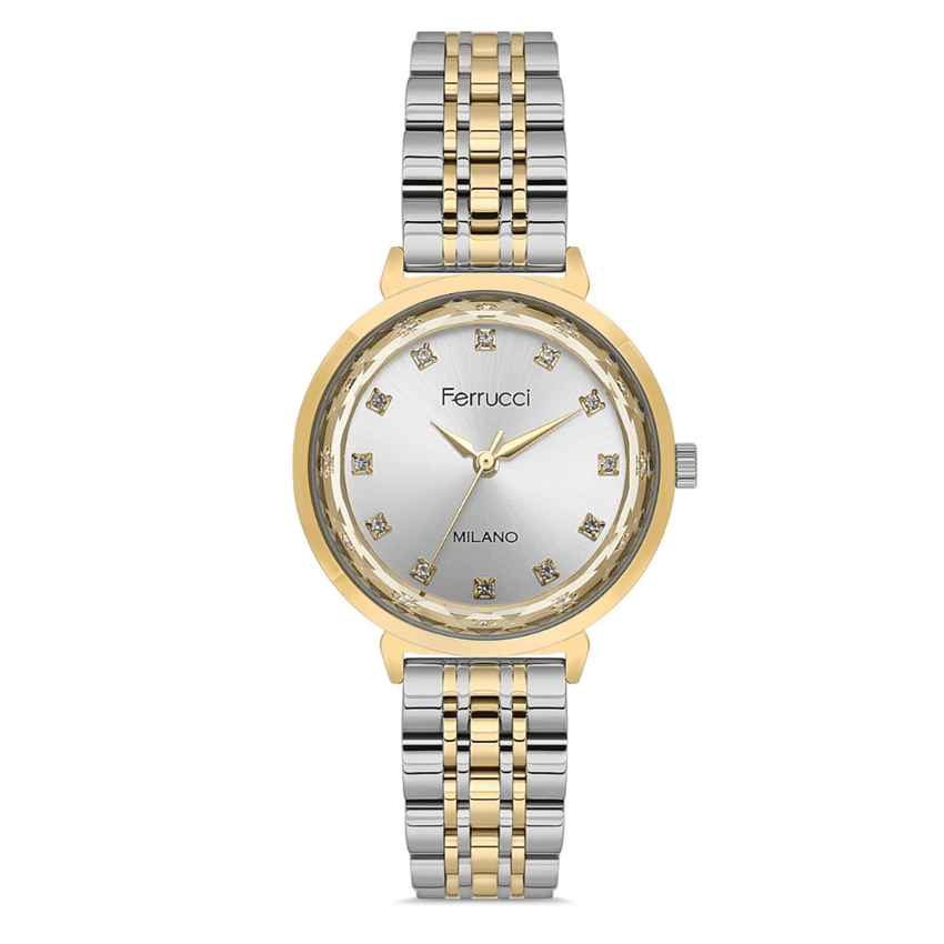 Ferrucci, FER.01126M.04, Kadın Saat, Ferrucci FER.01126M.04 Çelik Kordon Kadın Kol Saati