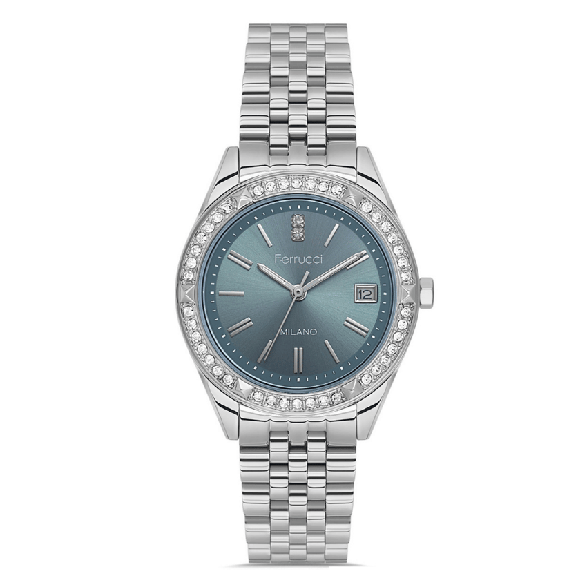 Ferrucci, FER.01128M.02, Kadın Saat, Ferrucci FER.01128M.02 Çelik Kordon Kadın Kol Saati