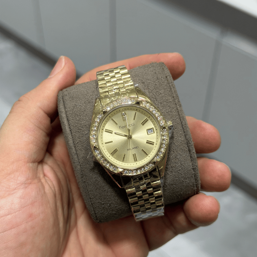 Ferrucci, FER.01128M.03, Kadın Saat, Ferrucci FER.01128M.03 Çelik Kordon Kadın Kol Saati