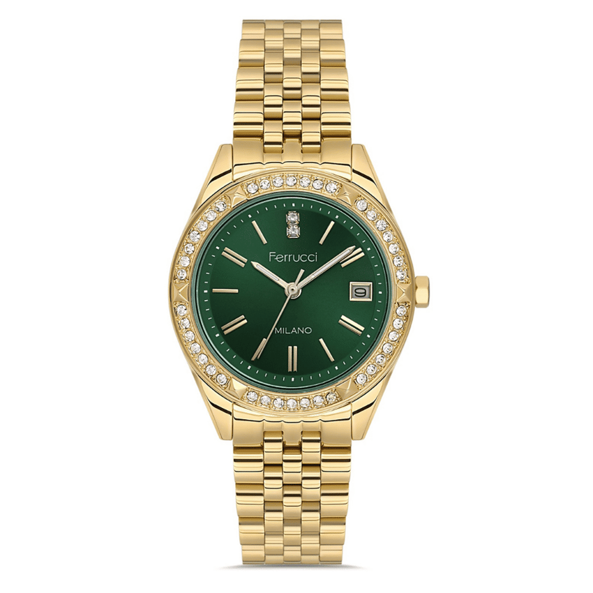 Ferrucci, FER.01128M.04, Kadın Saat, Ferrucci FER.01128M.04 Çelik Kordon Kadın Kol Saati