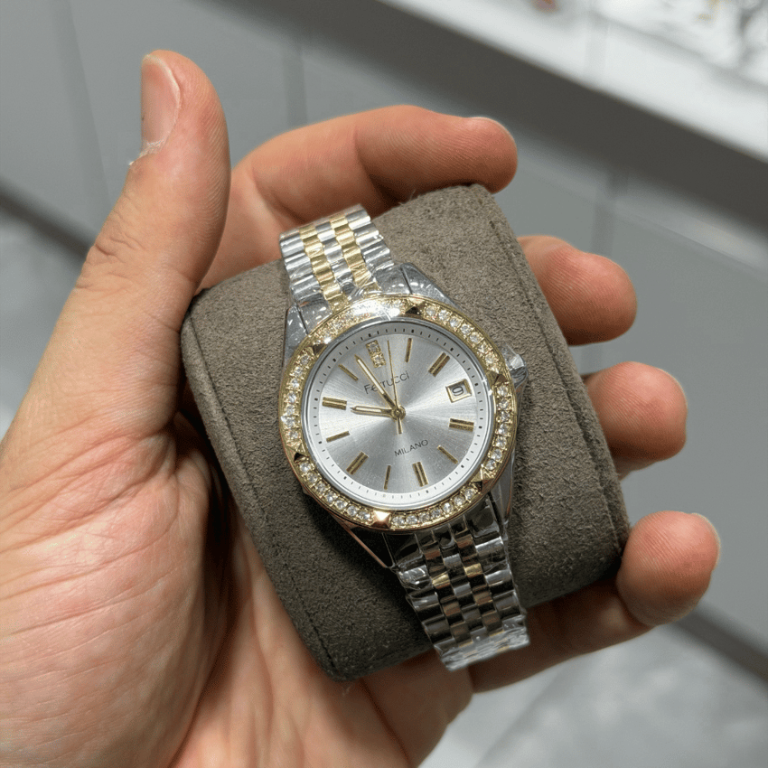 Ferrucci, FER.01128M.05, Kadın Saat, Ferrucci FER.01128M.05 Çelik Kordon Kadın Kol Saati