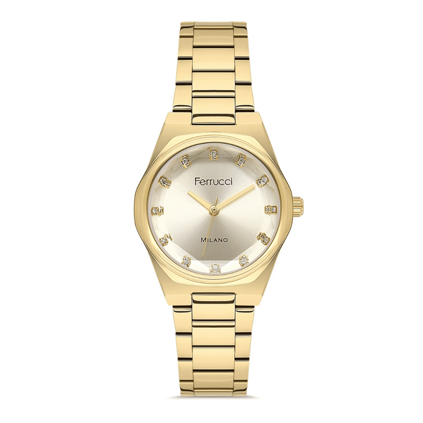 Ferrucci, FER.03378M.02, Kadın Saat, Ferrucci FER.03378M.02 Çelik Kordon Kadın Kol Saati