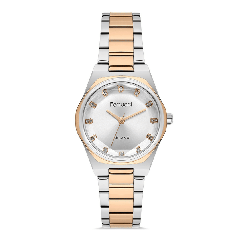 Ferrucci, FER.03378M.04, Kadın Saat, Ferrucci FER.03378M.04 Çelik Kordon Kadın Kol Saati