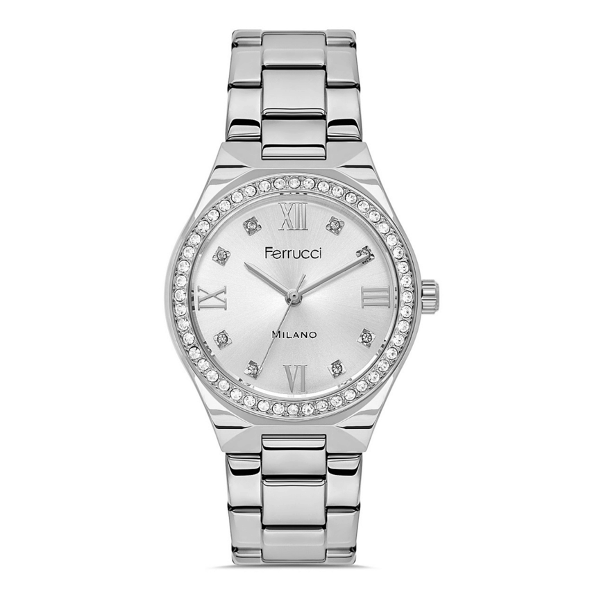 Ferrucci, FER.03480M.01, Kadın Saat, Ferrucci FER.03480M.01 Çelik Kordon Kadın Kol Saati