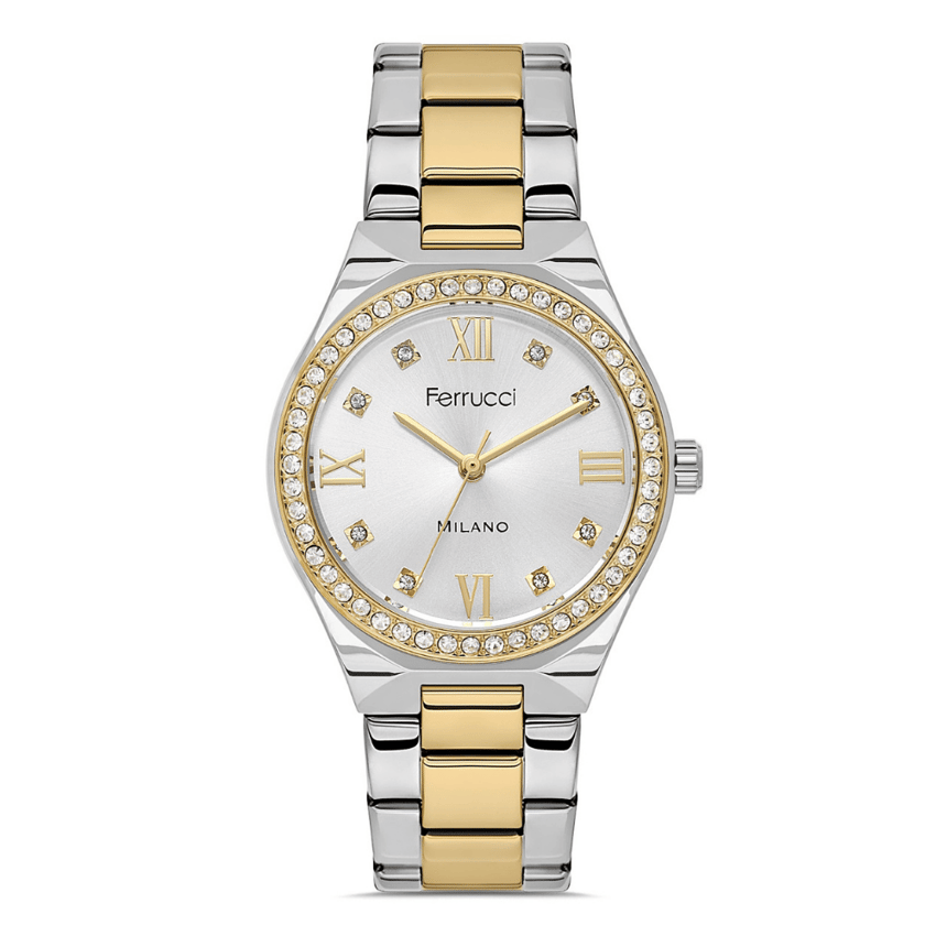 Ferrucci, FER.03480M.04, Kadın Saat, Ferrucci FER.03480M.04 Çelik Kordon Kadın Kol Saati