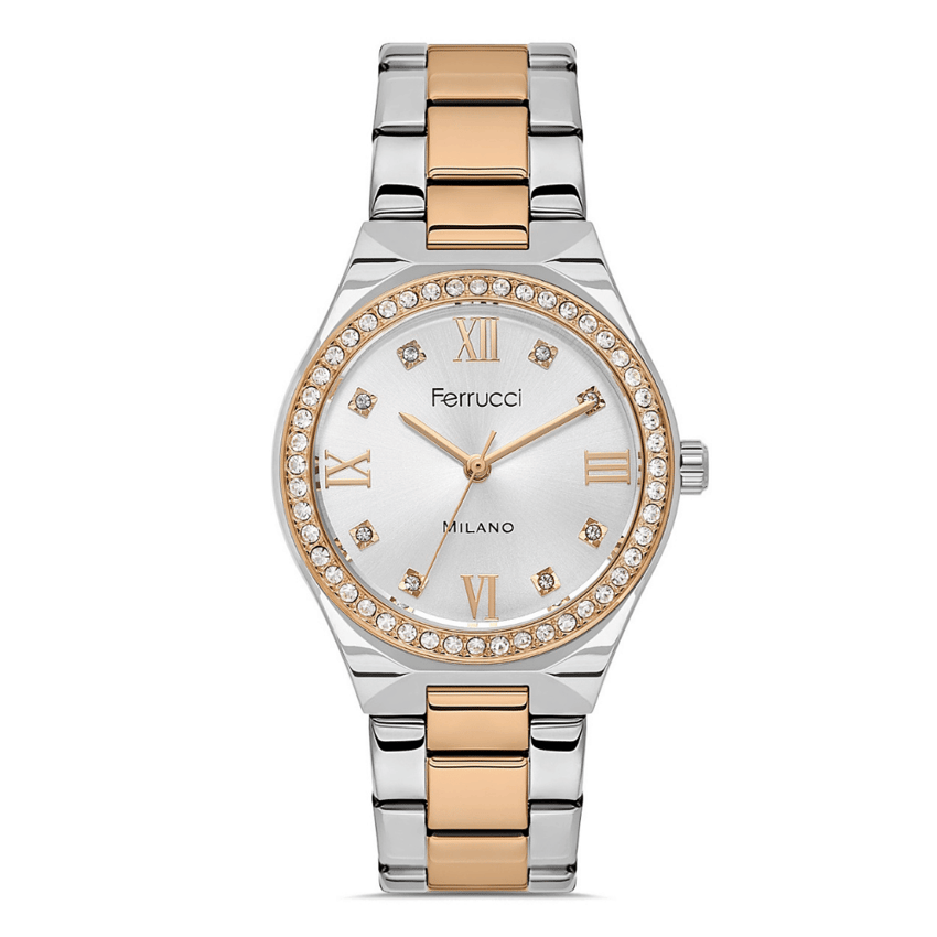 Ferrucci, FER.03480M.05, Kadın Saat, Ferrucci FER.03480M.05 Çelik Kordon Kadın Kol Saati