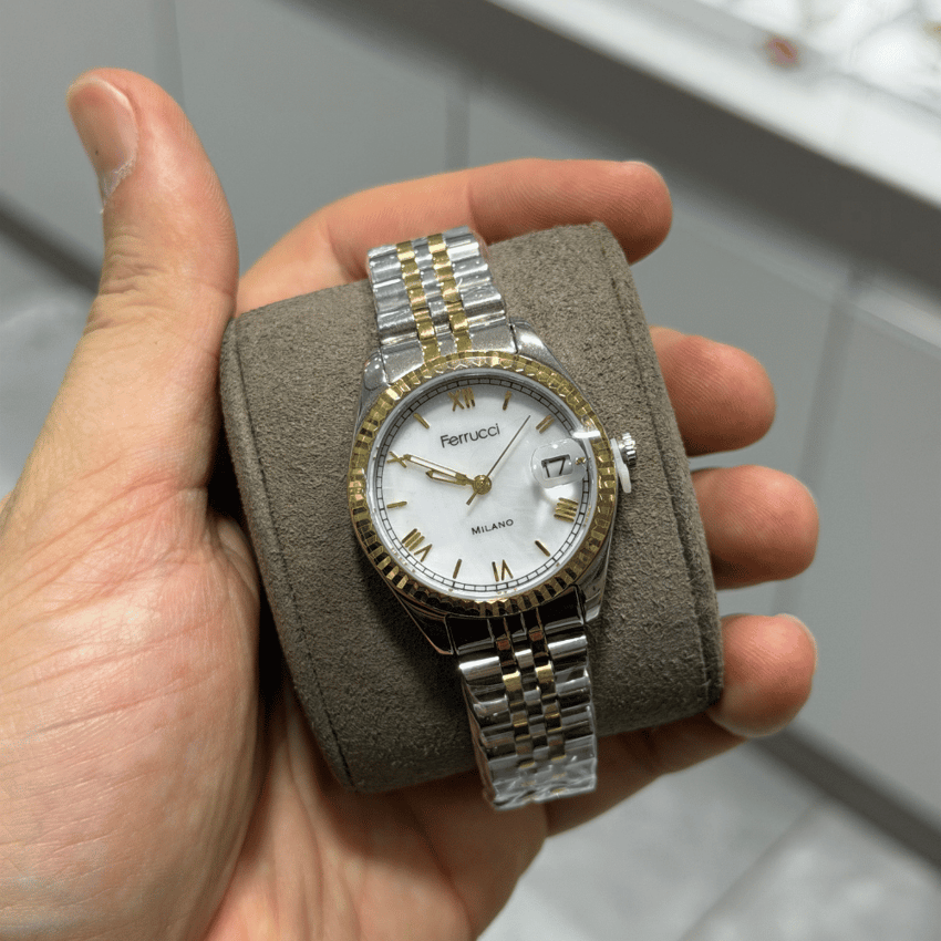 Ferrucci, FER.03581M.04, Kadın Saat, Ferrucci FER.03581M.04 Çelik Kordon Kadın Kol Saati