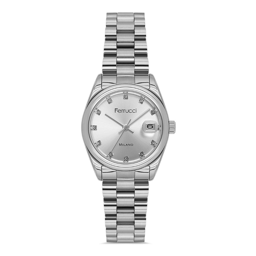 Ferrucci, FER.03609M.01, Kadın Saat, Ferrucci FER.03609M.01 Çelik Kordon Kadın Kol Saati