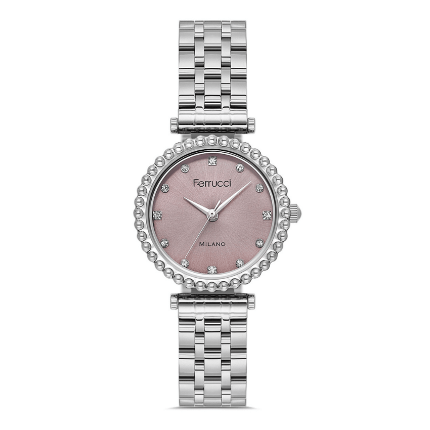 Ferrucci, FER.03614M.04, Kadın Saat, Ferrucci FER.03614M.04 Çelik Kordon Kadın Kol Saati