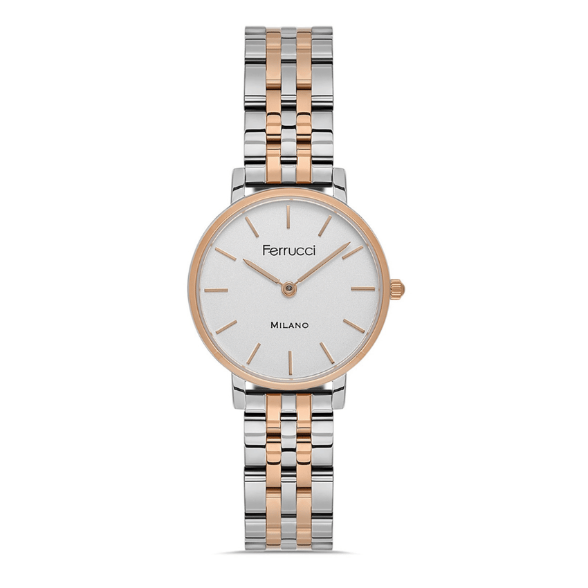 Ferrucci, FER.03620M.03, Kadın Saat, Ferrucci FER.03620M.03 Çelik Kordon Kadın Kol Saati