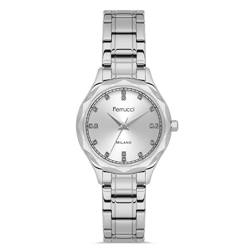 Ferrucci, FER.03624M.01, Kadın Saat, Ferrucci FER.03624M.01 Çelik Kordon Kadın Kol Saati