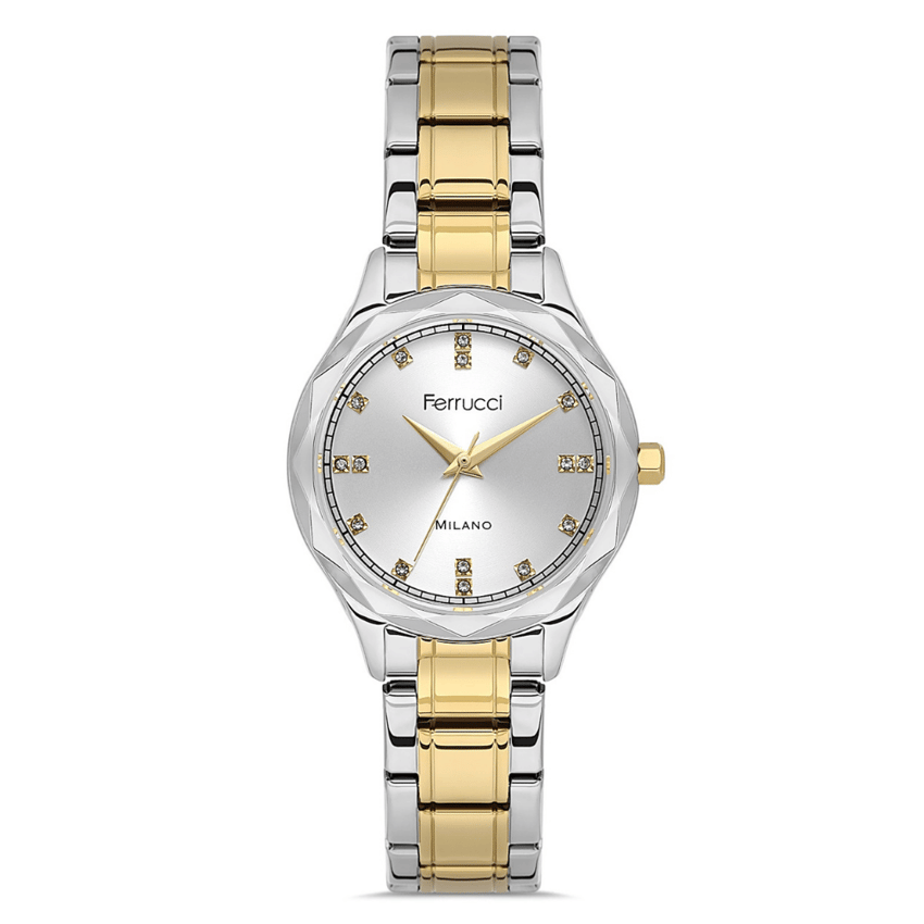 Ferrucci, FER.03624M.04, Kadın Saat, Ferrucci FER.03624M.04 Çelik Kordon Kadın Kol Saati