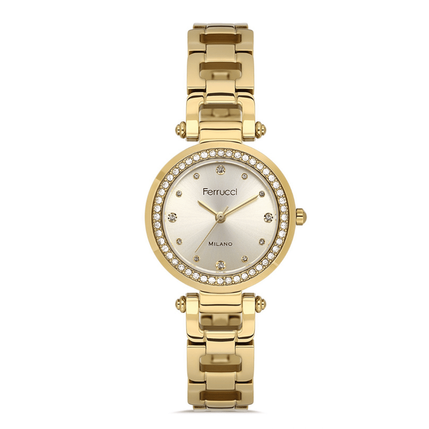 Ferrucci, FER.03629M.02, Kadın Saat, Ferrucci FER.03629M.02 Çelik Kordon Kadın Kol Saati