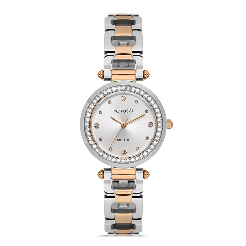 Ferrucci, FER.03629M.06, Kadın Saat, Ferrucci FER.03629M.06 Çelik Kordon Kadın Kol Saati