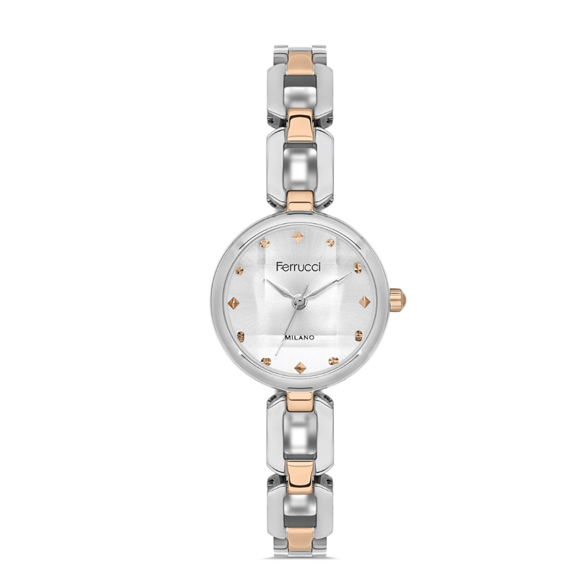 Ferrucci, FER.03644M.05, Kadın Saat, Ferrucci FER.03644M.05 Çelik Kordon Kadın Kol Saati
