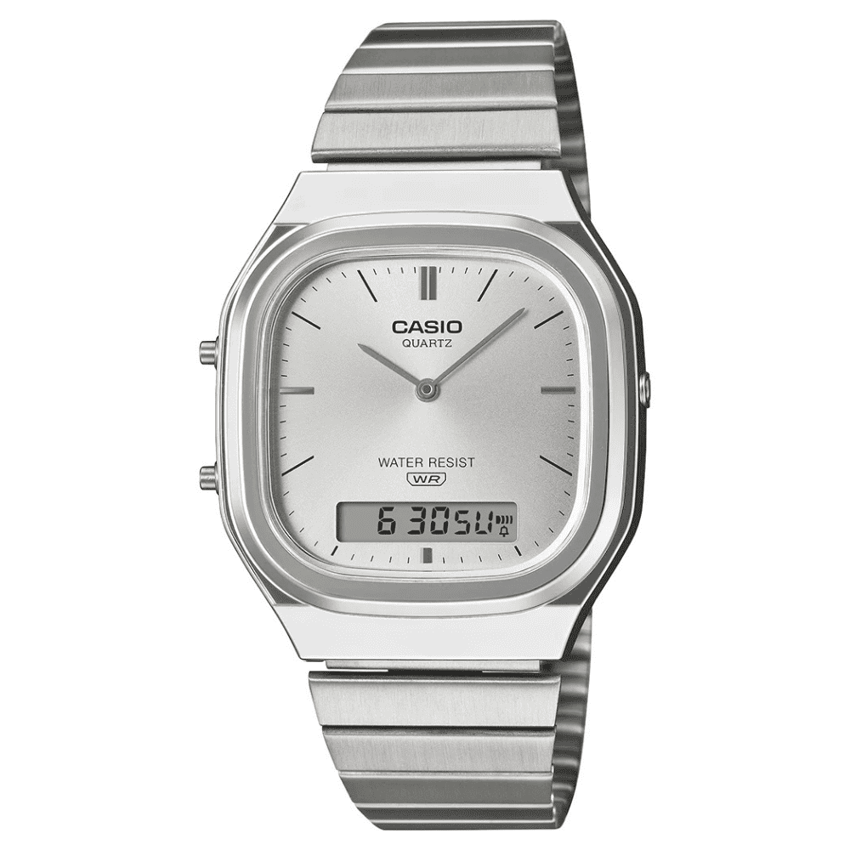 Casio, AQ-240E-7A, Unisex Saat, Casio RETRO AQ-240E-7A Kol Saati