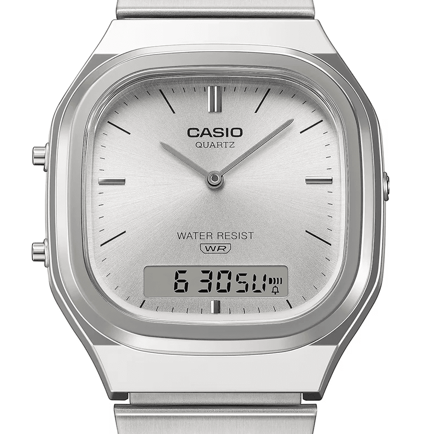 Casio, AQ-240E-7A, Unisex Saat, Casio RETRO AQ-240E-7A Kol Saati